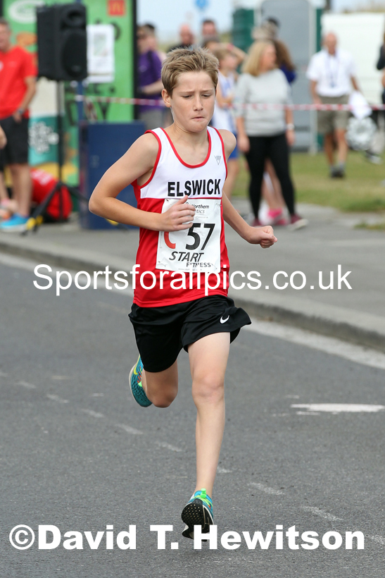 Boys under-15s 2021 Northern 6 and 4 Stage and Young Athletes Road Relays, Redcar. Photo: David T. Hewitson/Sports for All Pics
